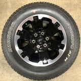 Ford Ranger 18" Black / Machined  Wheels, 265/60R18 Hankook Tires, Set of 4, Part# KB3Z1K007C