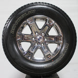 Ford F150 18" Chrome Wheels, 275/65R18 Michelin Tires, Set of 4, Part# F15095023