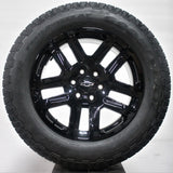 Chevrolet Silverado Trail Boss 20" Gloss Black, 275/60R20 Goodyear AT set of 4, partt# RD5GYAT