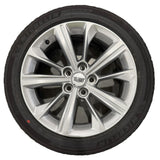 Cadillac CT5 18" Silver Wheels, 245/45R18 Michelin Tires, Set of 4, Part # QE1