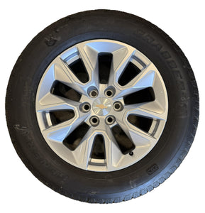 Chevrolet Silverado 20" Painted Silver Wheels, 275/60R20 Tires, Set of 4, Part# NZPGEN