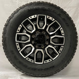 GMC Sierra HD  20" Black / Machined Wheels, 275/65R20 Goodyear Tires, Set of 4, Part# SQ9
