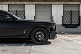 Black Rolls Royce with black custom wheels