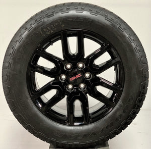 GMC Sierra AT4 20" Gloss Black Wheels, 275/60R20 Goodyear set of 4, partt# RD3GY