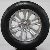 GMC Sierra 20" polished wheel with 275/60r20 Bridgestone Alenza AS02 Tire
