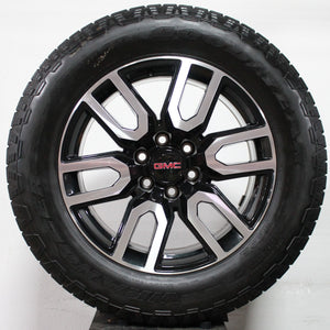 GMC Sierra AT4 20" Black / Machined Wheels, 275/60R20 Goodyear set of 4, partt# NZH2019GYTR