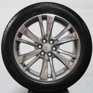 Cadillac XT5 / XT6 20" Grey / Polished wheels, 235/55R20 Michelin Tires, Set of 4, Part # Q6R