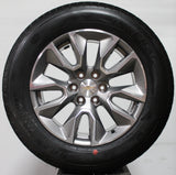 20" grey machined Silverado RST wheel with General Grabber Tire