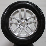 Chevrolet Silverado / Tahoe 18" Silver Painted Wheels, 265/65R18 Tires, Set of 4,  Part #PZX2019