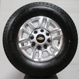 Chevrolet Silverado HD  17" Silver Wheels, 265/70R17 Firestone Tires, Set of 4, Part# PYQ