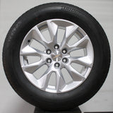 Chevrolet Silverado 20" Painted Silver Wheels 275/60R20 Tire, Single Wheel & Tire, Part# NZP-SINGLE-B2