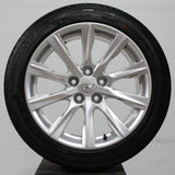 Cadillac CT5 18" Silver Wheels, 245/45R18 Michelin Tires, Set of 4, Part # PYV
