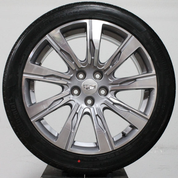 Cadillac XT4 Grey / Machined wheels, 245/45R20 Continental Tires, Set of 4, Part # RQACAD