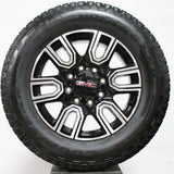 2020 GMC Sierra 2500HD AT4  20" Machined / Black Wheels,, 275/65R20 Tires, Set of 4, Part# PYU