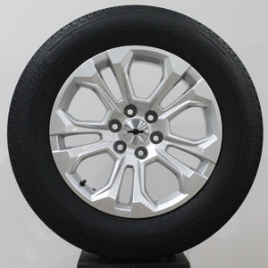 Chevrolet Silverado Silver 20" OEM Wheels, 275/60R20 Bridgestone Tires, Set of 4, Part# -RHOAS02