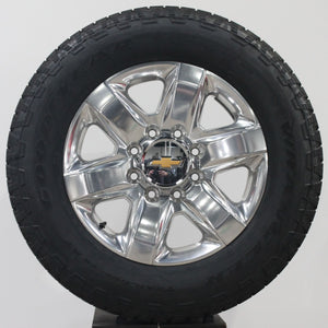 2020 Chevrolet Silverado HD  20" Polished Wheels, 275/65R20 Tires, Set of 4, Part# RTH