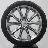 Cadillac CT5 19" Hyper Silver Wheels, 245/40R19 Michelin Tires, Set of 4, Part # Q83