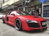 Red Audi R8 with Modulare S35 forged wheels